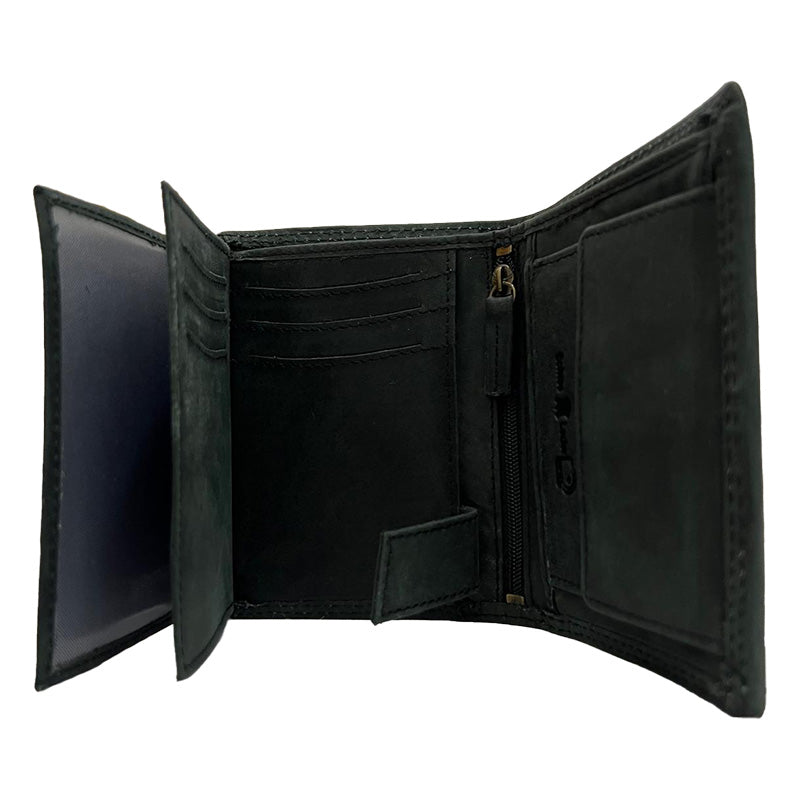 Premium-Leder-Geldbörse mit Skull-Motiv – Dein Statement-Accessoire (Hoch)