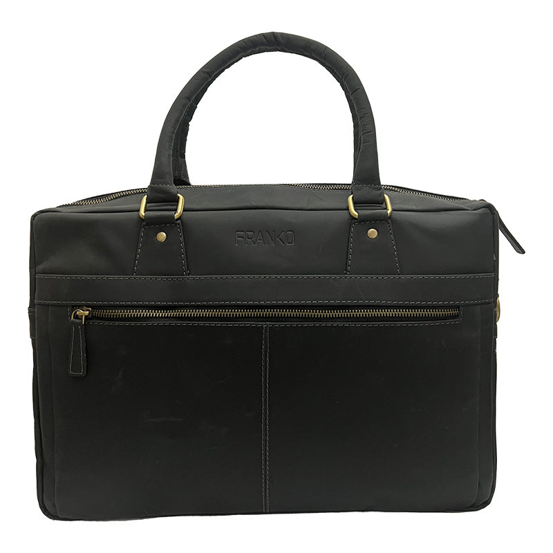 Vintage Leather Laptop Bag – Elegant, Durable & Functional