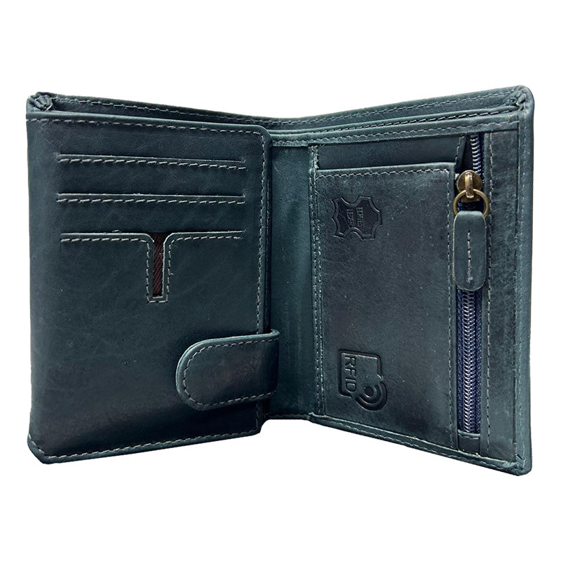 BlueBurry Premium-Leder-Geldbörse – Eleganz und Funktionalität vereint