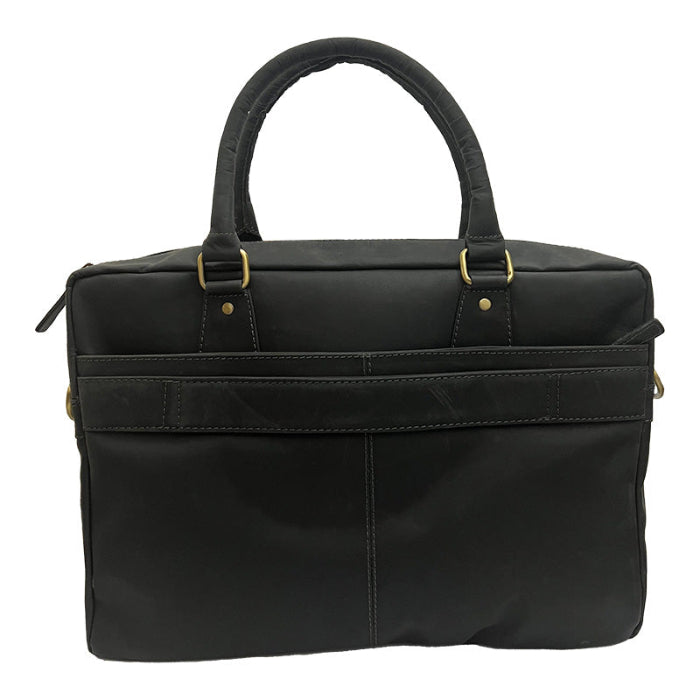Vintage Leather Laptop Bag – Elegant, Durable & Functional