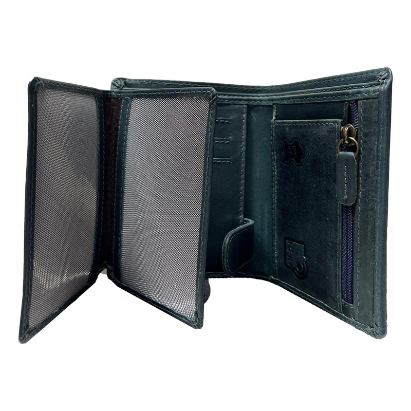 BlueBurry Premium-Leder-Geldbörse – Eleganz und Funktionalität vereint