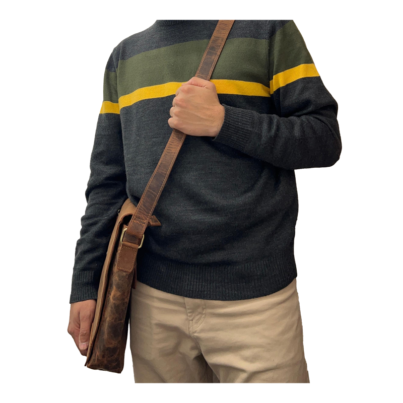 Vintage Leder Messenger Bag – Klassischer Stil & Funktionalität