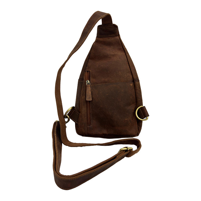 Vintage-Leder-Sling-Bag – Stilvoll, Praktisch & Langlebig