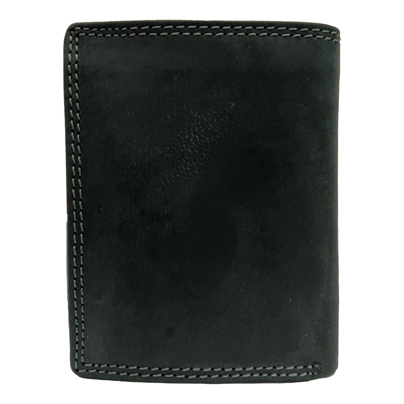 Premium-Leder-Geldbörse mit Skull-Motiv – Dein Statement-Accessoire (Hoch)