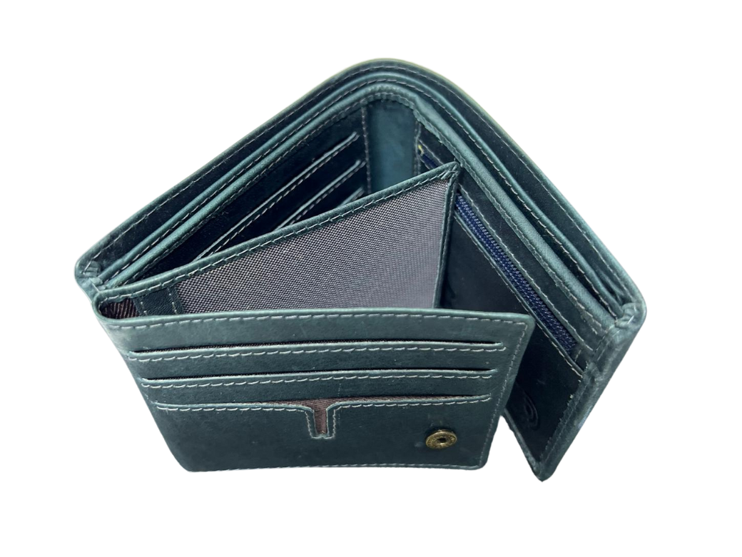 BlueBurry Premium-Leder-Geldbörse – Perfekte Kombination aus Eleganz und Funktionalität