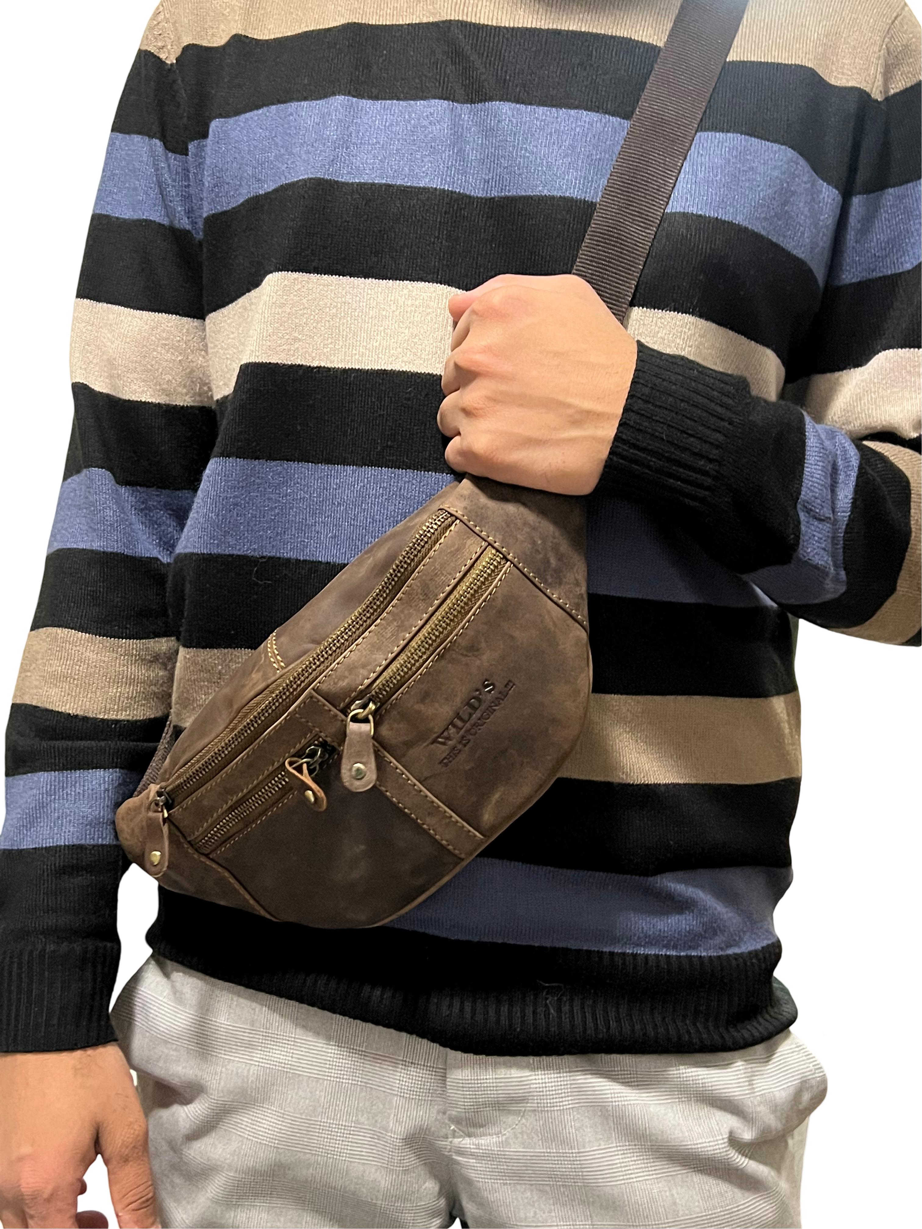 Wild’s Premium Leder Gürteltasche – Robuster Stil, Ultimative Praktikabilität