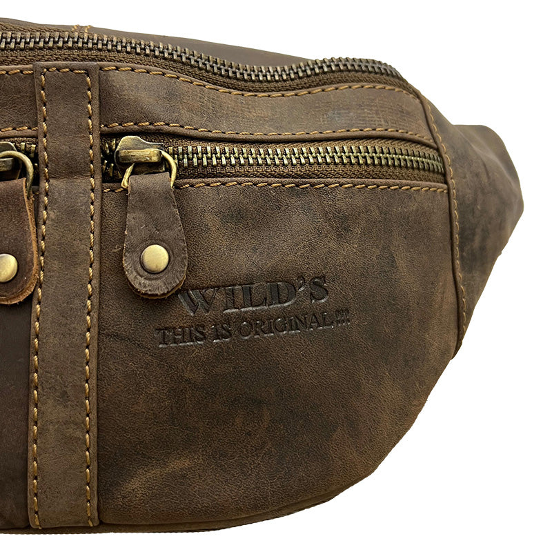 Wild’s Premium Leder Gürteltasche – Robuster Stil, Ultimative Praktikabilität