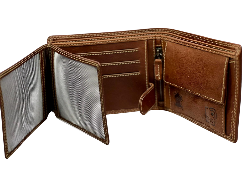 BlueBurry Premium-Leder-Geldbörse – Perfekte Kombination aus Eleganz und Funktionalität